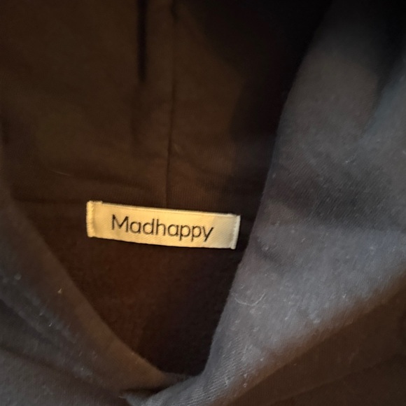 Madhappy Black Hoodie with Embroidered Logo - Picture 2 of 2